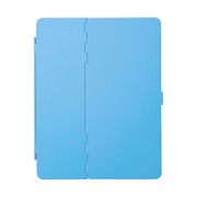 【iPad(第3世代/第4世代) ケース】iPadハードケース(スタンドタイプ、ライトブルー)
