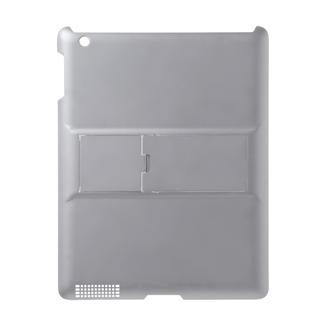 【iPad(第3世代/第4世代) ケース】iPadハードスタンドカバー(グレー)