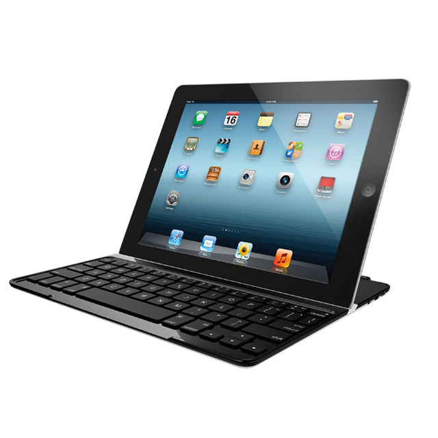 【iPad(第3世代/第4世代)/iPad2 ケース】ロジクール ウルトラスリム キーボードカバー ブラック