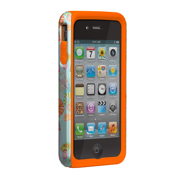 【iPhone ケース】Case-Mate iPhone 4S / 4 Hybrid Tough Case, ”I Make My Case” Jessica Swift - Under The Sea/Liner Orange (1505c)サブ画像
