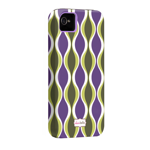 【iPhone ケース】Case-Mate iPhone 4S / 4 Hybrid Tough Case, ”I Make My Case” Clairebella - Hourglass Purple Passion/Liner Light Purple (7661c)サブ画像