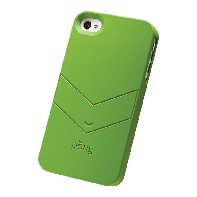 【iPhone4S/4 ケース】ポング 電磁波対策ケース ソフトタッチ(グリーン)