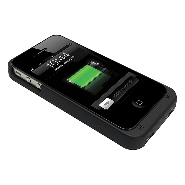 【iPhone4S/4 ケース】+M Battery FMトランスミッター付き バッテリー搭載ケース (ブラック)サブ画像