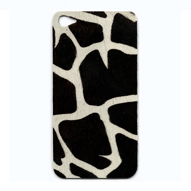 【iPhone4S/4 ケース】BADSMAKESGOODS レザーカバー (Fur-Giraffe)サブ画像