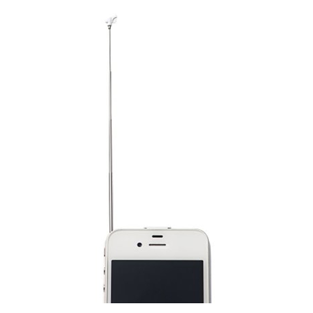 【iPhone4S/4 ケース】ワンセグチューナー/ケースタイプ/バッテリー1,500mAh ホワイトサブ画像