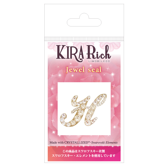KIRA Rich Jewel seal/イニシャル 【H】シルクgoods_nameサブ画像