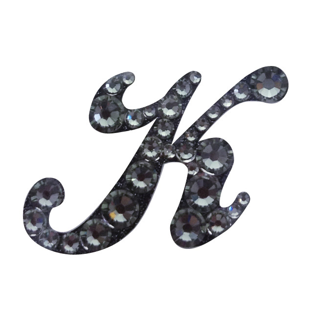 KIRA Rich Jewel seal/イニシャル 【K】ブラックダイヤモンド