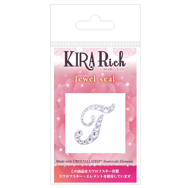 KIRA Rich Jewel seal/イニシャル 【T】クリスタルgoods_nameサブ画像