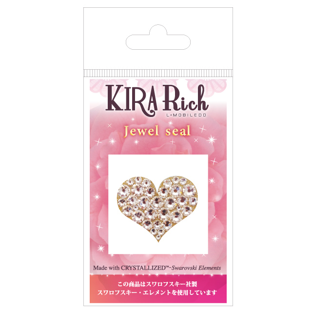 KIRA Rich Jewel seal/ハート【Lサイズ】シルクサブ画像
