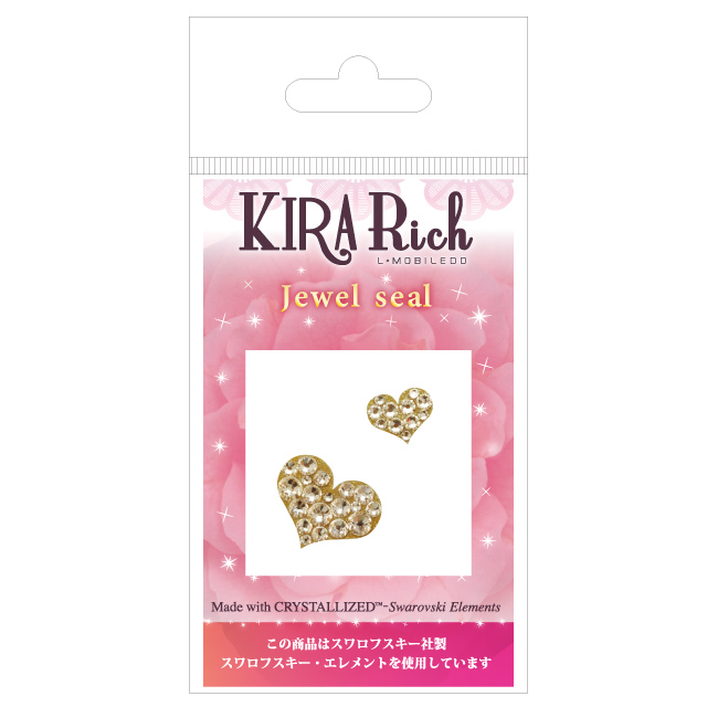 KIRA Rich Jewel seal/ハート【Sサイズ】シルクサブ画像