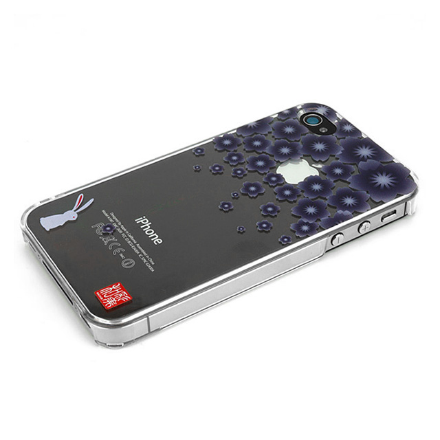【iPhone ケース】和彩美「ふるる」：iPhone4S/4用堅装飾カバー透し(重ね桜に兎)goods_nameサブ画像