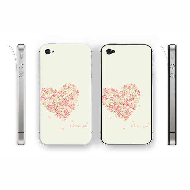 【iPhone4S/4 スキンシール】Leaflick スキンシール （I love you）goods_nameサブ画像