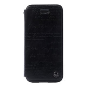 【iPhoneSE(第1世代)/5s/5 ケース】Masstige Lettering Diary (Black)