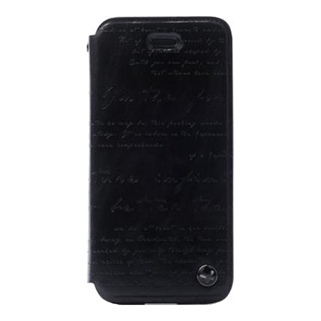 【iPhoneSE(第1世代)/5s/5 ケース】Masstige Lettering Diary (Black)