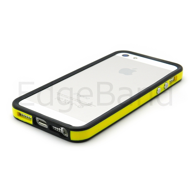 【iPhoneSE(第1世代)/5s/5 ケース】ハイブリッドバンパー Edge Band (BlackRim*Yellow)サブ画像