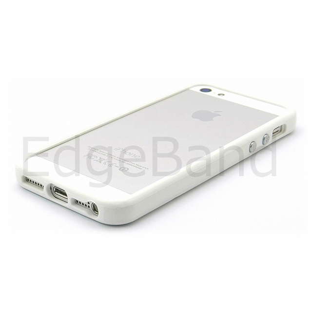 【iPhoneSE(第1世代)/5s/5 ケース】ハイブリッドバンパー Edge Band (White)サブ画像