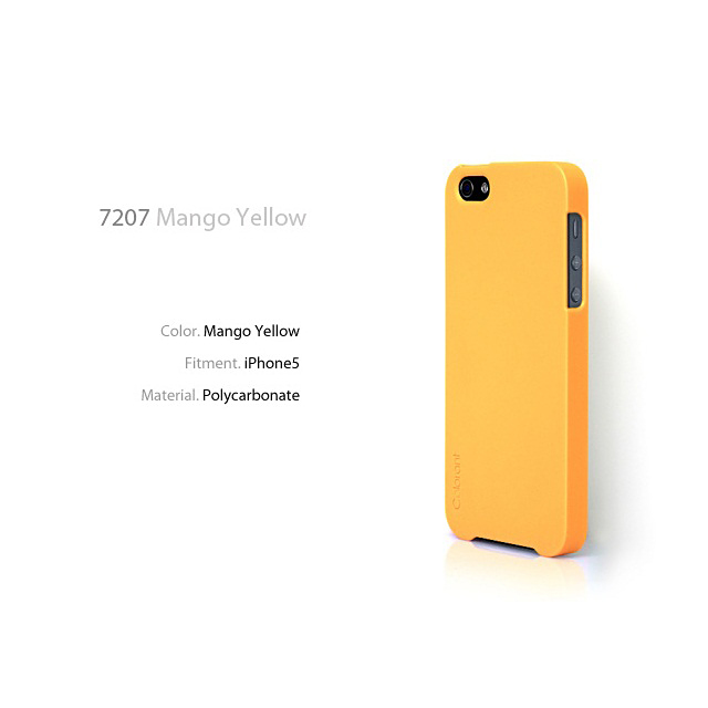 【iPhoneSE(第1世代)/5s/5 ケース】Colorant Case C1 (Mango Yellow)サブ画像