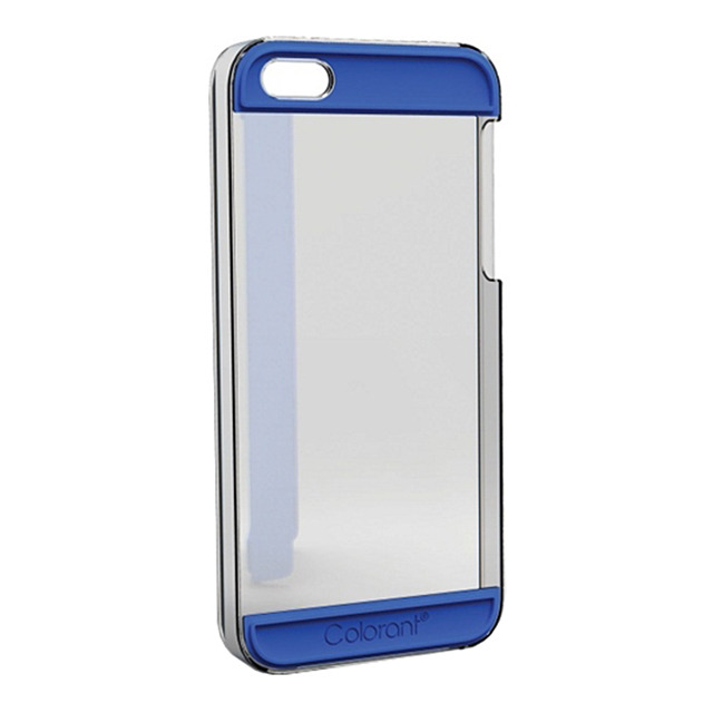 【iPhoneSE(第1世代)/5s/5 ケース】Colorant Case C2 (Clear×Blue)