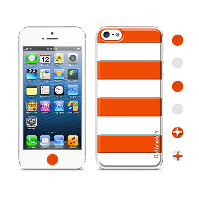 【iPhoneSE(第1世代)/5s/5 スキンシール】Cushi Stripe Red