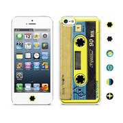 【iPhoneSE(第1世代)/5s/5 スキンシール】Cushi Cassette Yellow