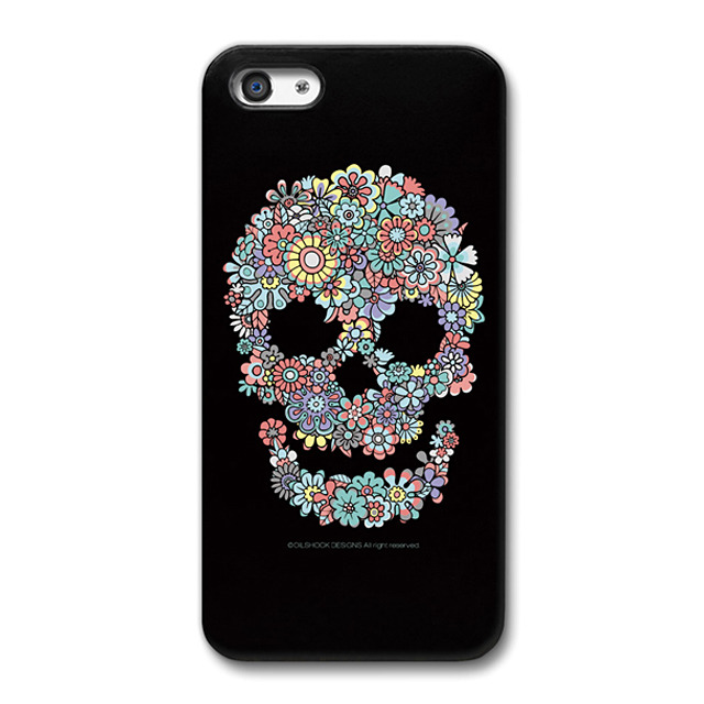 【iPhone5s/5 ケース】Flower Skull