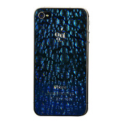 【iPhone4S/4 フィルム】SKY BRIGHT BLUE protector film for iPhone4S/4(bubble holographic)