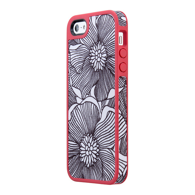 【iPhone5s/5 ケース】FabShell for iPhone5s/5 FreshBloom Coral Pink/Black