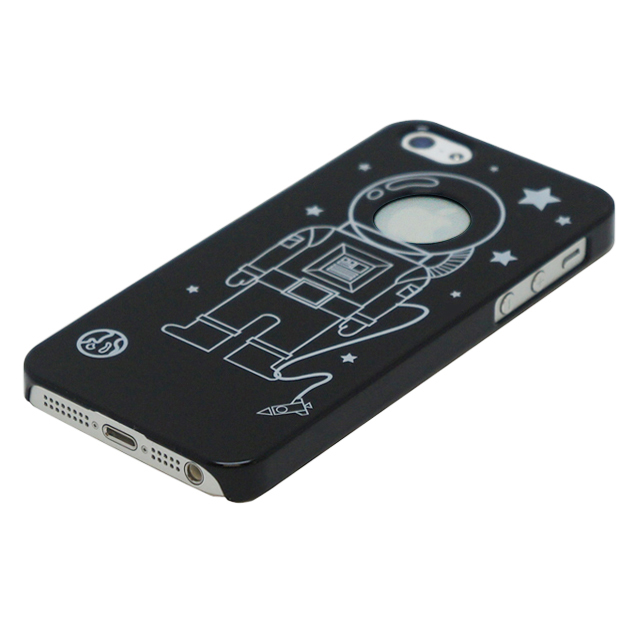 【iPhone5s/5 ケース】icover iPhone5s/5用ケース DESIGN  BLACK(アストロナート)サブ画像