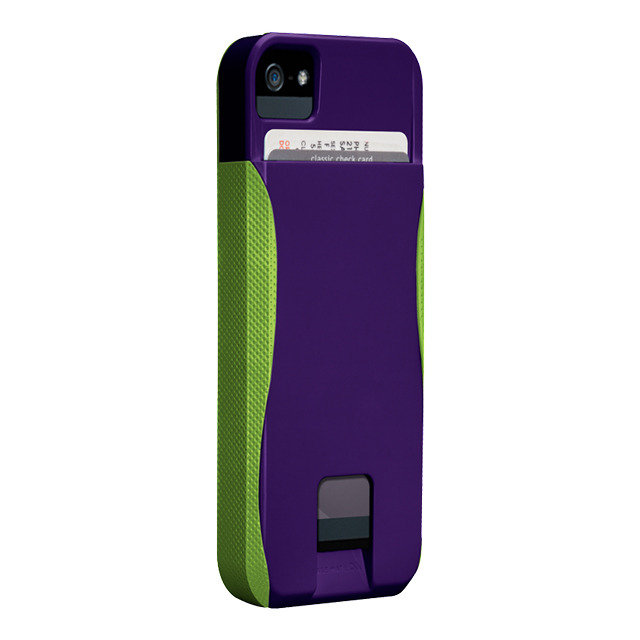【iPhoneSE(第1世代)/5s/5 ケース】POP! ID Case, Violet Purple/Chartreuse Green
