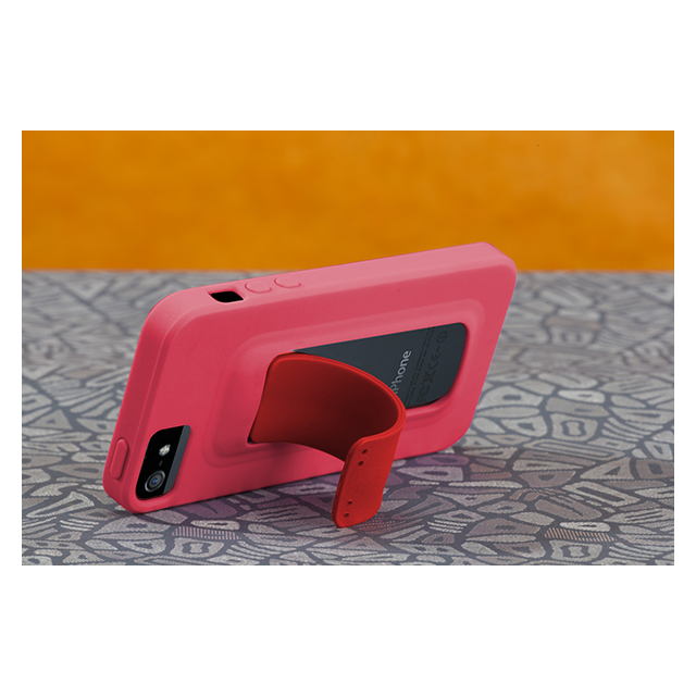 【iPhoneSE(第1世代)/5s/5 ケース】Snap Case (Lipstick Pink/Flame Red)サブ画像