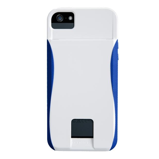 【iPhoneSE(第1世代)/5s/5 ケース】POP! ID Case, White/Marine Blueサブ画像
