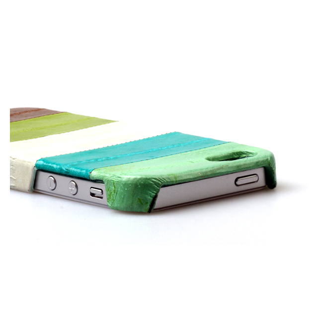 【iPhoneSE(第1世代)/5s/5 ケース】Prestige Eel Leather Bar (Multi Green)サブ画像