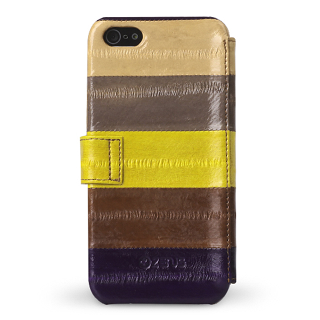 【iPhoneSE(第1世代)/5s/5 ケース】Prestige Eel Leather Diary (Multi Brown)サブ画像