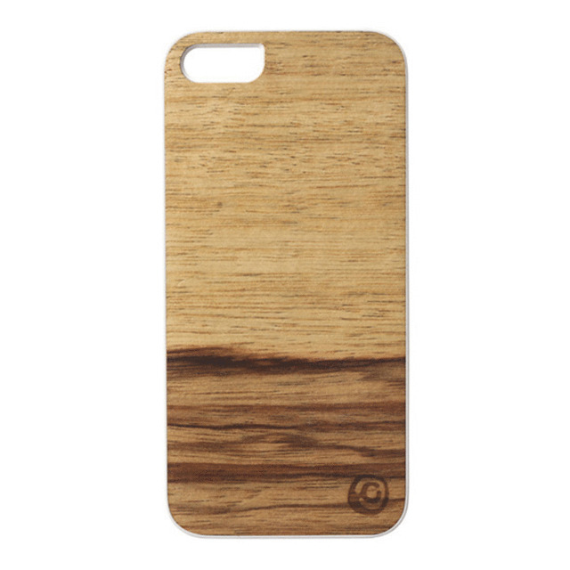 【iPhoneSE(第1世代)/5s/5 ケース】Real wood case Genuine Terra ホワイトフレーム