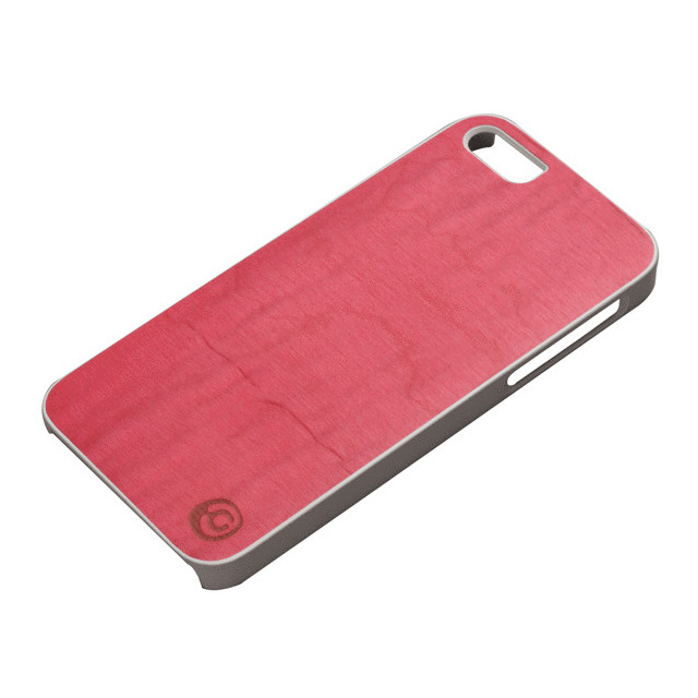 【iPhoneSE(第1世代)/5s/5 ケース】Real wood case Vivid Azalea ホワイトフレームサブ画像