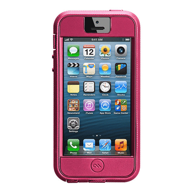 【iPhone5 ケース】iPhone 5 Tough Xtreme Case, Lipstick Pink/Flame Red
