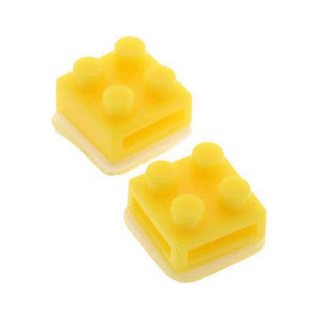 GUM★貼って使えるストラップの穴 nanoblock/ナノブロック (イエロー)