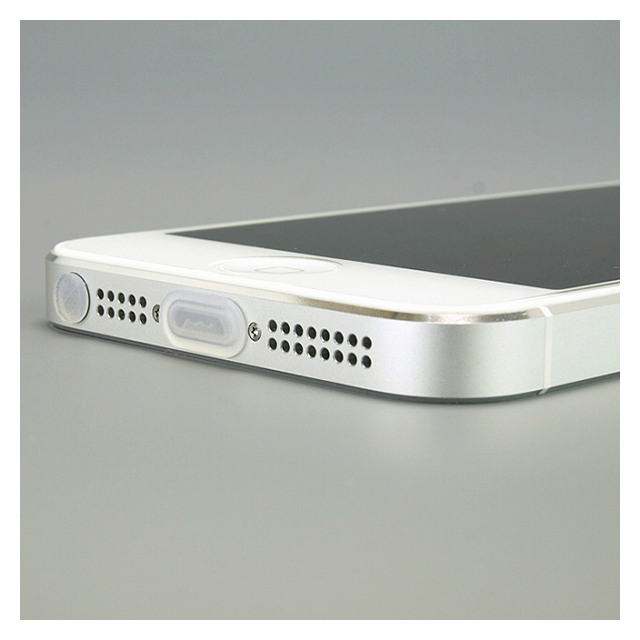 【iPhone5】細かいゴミやホコリの侵入を防ぐポートキャップセット for iPhone5(クリア)サブ画像