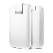 【iPhoneSE(第1世代)/5s/5 ケース】Leather pouch Crumena (White)