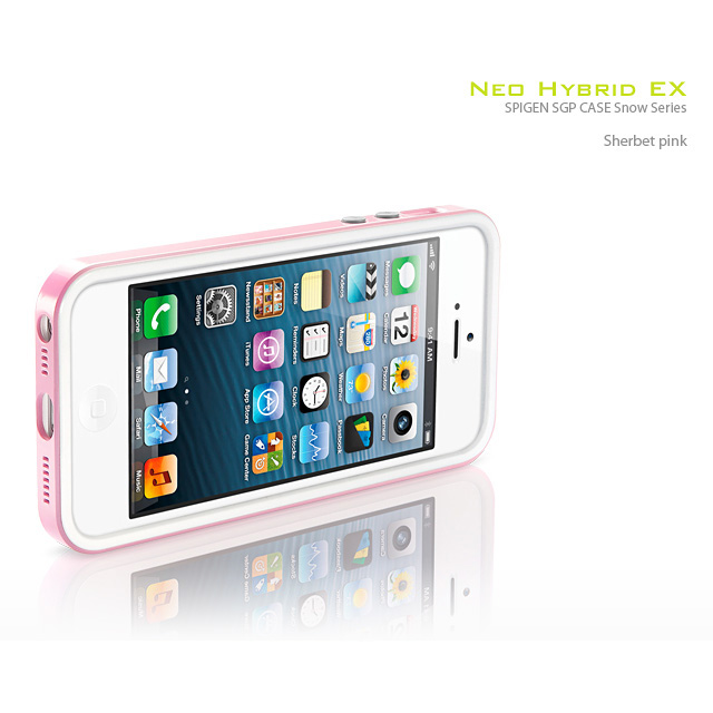 【iPhoneSE(第1世代)/5s/5 ケース】Neo Hybrid EX Snow Series (Sherbet Pink)サブ画像