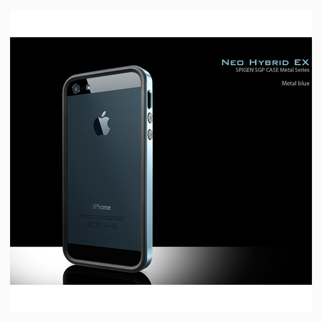 【iPhoneSE(第1世代)/5s/5 ケース】Neo Hybrid EX Metal Series (Metal Blue)サブ画像