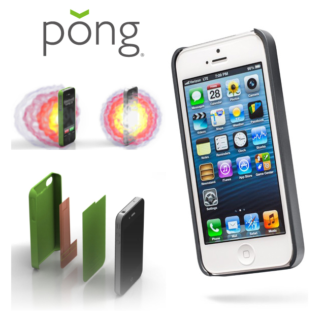 【iPhone5 ケース】ポングiPhone5用電磁波対策ケース クラシックシリーズ(ブラック)サブ画像
