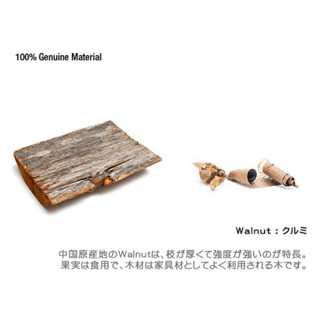 【iPhoneSE(第1世代)/5s/5 スキンシール】Naked Nature Collection (Walnut)サブ画像