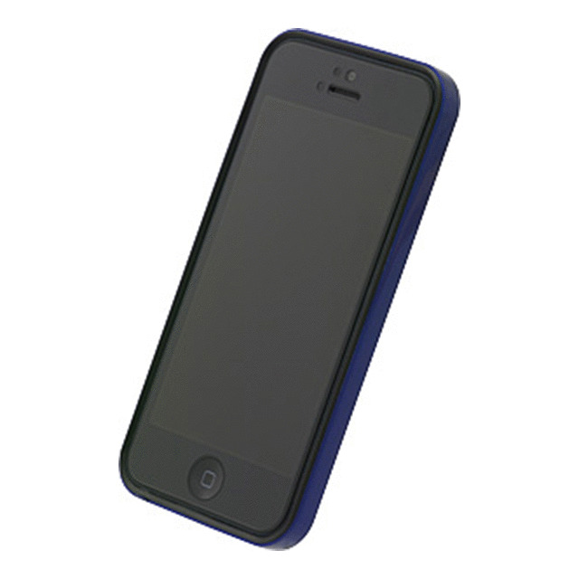 【iPhone5 ケース】フラットバンパーセット for iPhone5(メタリックブルー)サブ画像