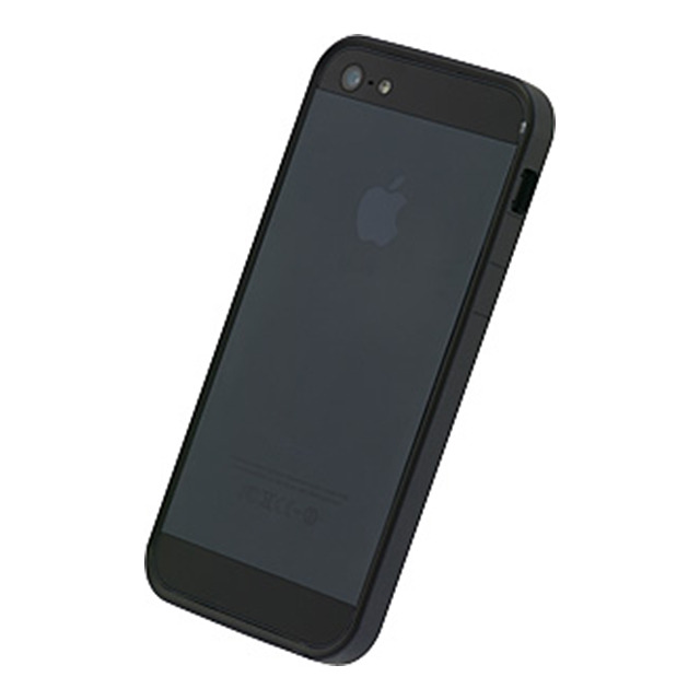 Iphone5 ケース フラットバンパーセット For Iphone5 ブラック 画像