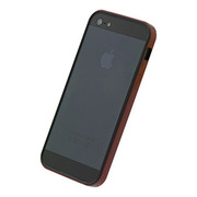 【iPhone5 ケース】フラットバンパーセット for iPhone5(メタリックレッド)