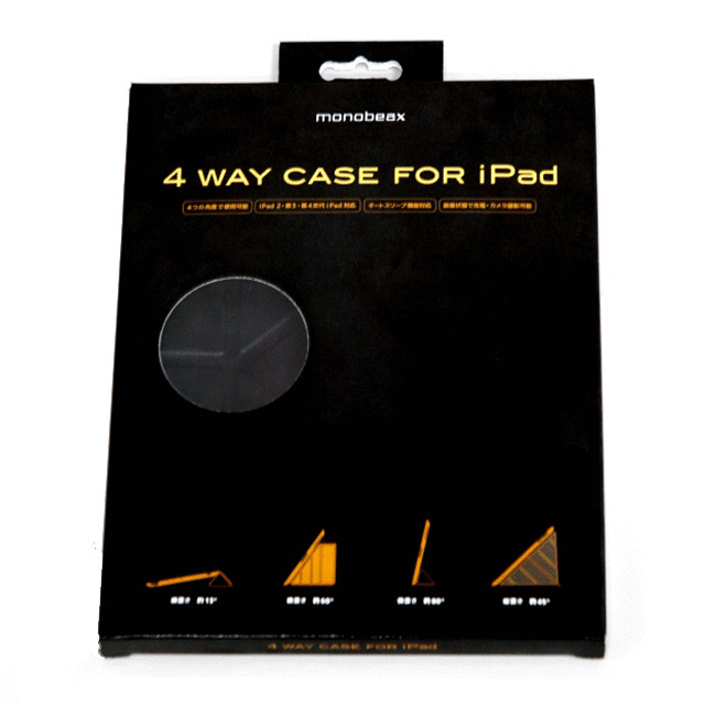 【iPad(第3世代/第4世代) iPad2 ケース】4WAY CASE FOR iPad(Black)goods_nameサブ画像