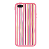 【iPhoneSE(第1世代)/5s/5 ケース】POPTUNE (Stripe Pink)