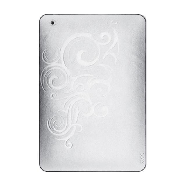 【iPad mini スキンシール】Leatherskins for iPad mini(White Embossed)