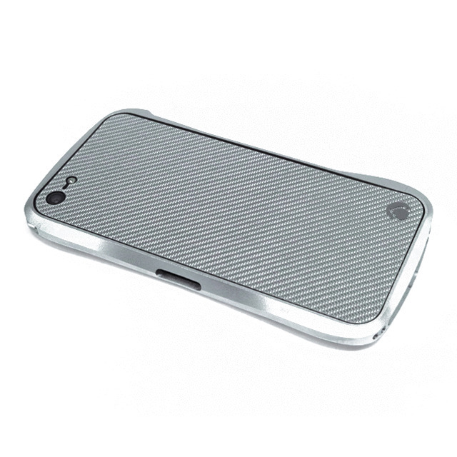 Iphone5 スキンシール Carbon Plate For Iphone5 シルバーカーボン Deff Iphoneケースは Unicase